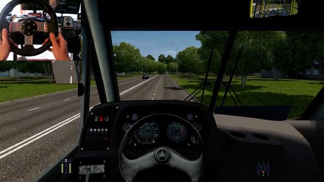 City Car Driving 1.5.9 - Mercedes Neobus Thunder [Logitech Steering Wheel] смотреть онлайн