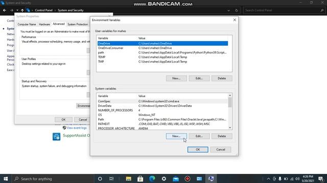How to set java path (jdk),(jre)for window 10 comp system... смотреть онлайн