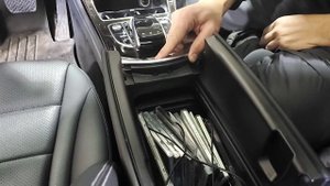 How to remove Center Console Mercedes GLC & C class | How to remove the factory radio GLC & C class