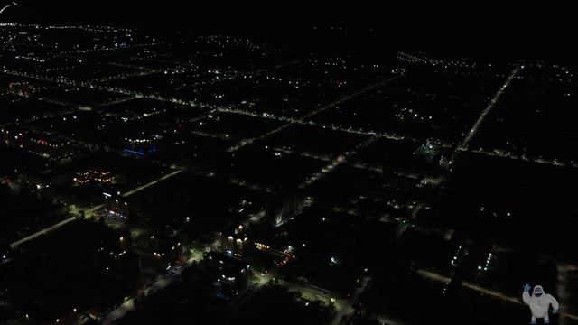 Панорама ночного Кокшетау