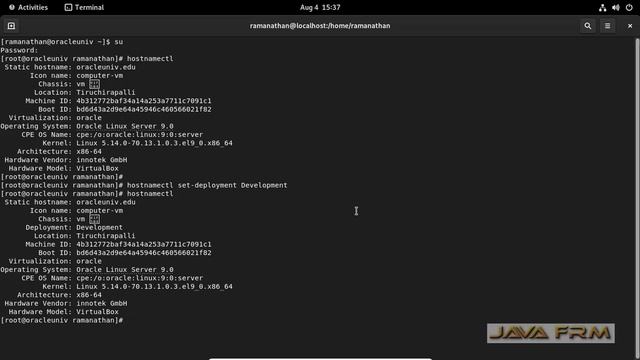 How to Set or Change Deployment Name on Oracle Linux 9