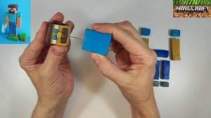 Лепим Стива. Майнкрафт из пластилина. Minecraft of plasticine.