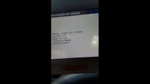 DIAGN FORD LASER MAZDA ALLEGRO 1.8 FP 2003 ADAPT OBD1 MAZDA GEN. CON ESCANNER MAXIDAS DS708