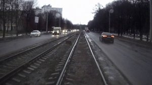 Трамвай, Ярославль. 1-й маршрут - целиком.