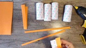 DIY - ОРГАНАЙЗЕР для канцелярии из рулонов от туалетной бумаги своими руками - поделки #diy