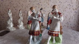 Статуэтки времен СССР!  Фаянс и фарфор!!! это очень интересно #винтаж #фарфор #porcelain
