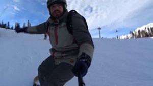 Архыз 2022. 100км/ч на сноуборде по черной трассе.