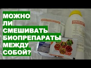 Можно ли смешивать биопрепараты между собойIs it possible to mix biological products with each other