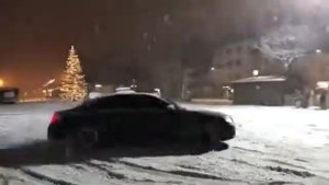 Mercedes-Benz S class w222 drift in snow 2018