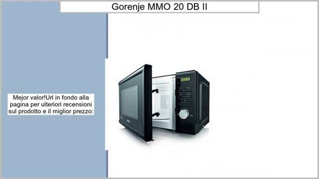 Gorenje MMO 20 DB II смотреть онлайн