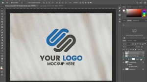 Paper Logo Mockup Tutorial using Photoshop