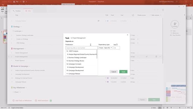 How to use dependencies | Office Timeline смотреть онлайн