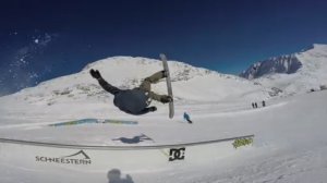 Антон Мамаев финтит на сноуборде
