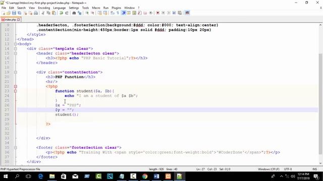 PHP Functions Tutorial For Beginners - PHP Tutorial