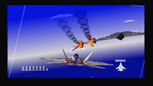 Air Combat (PS1) Walkthrough - Mission 17: Enemy Air Fortress Battle + Ending