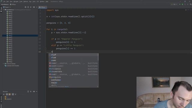 #0026 — Решение задачи «1585. Пингвины» с сайта acm.timus.ru на python смотреть онлайн