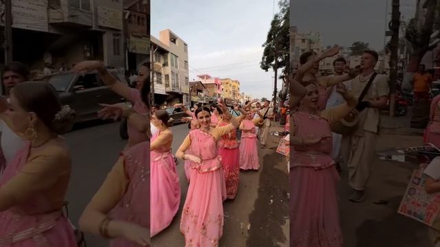 Харинама-санкиртана в Мадурае, Индия, 08.02.2023 / Harinam Sankirtan in Madurai, India, 02/08/2023