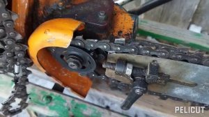 Бензопила Урал 2 Электрон1990 г.,под кастом ( снегокат )