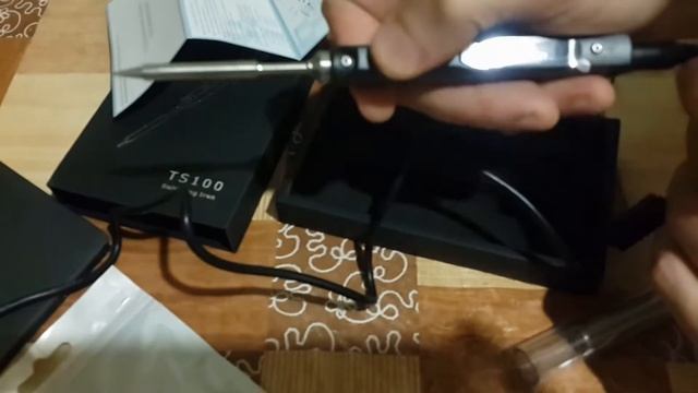 Распаковка Паяльника TS100 с Aliexpress смотреть онлайн