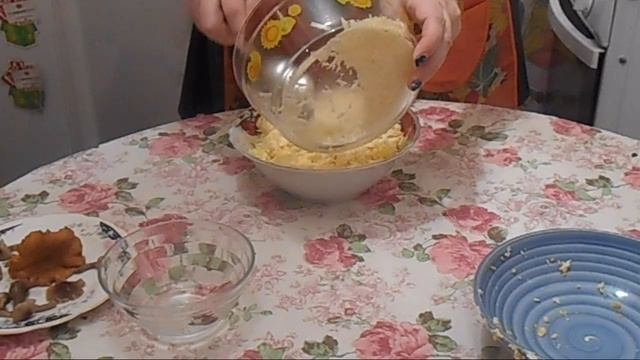 Салат "Грибная полянка".Рецепт приготовления.