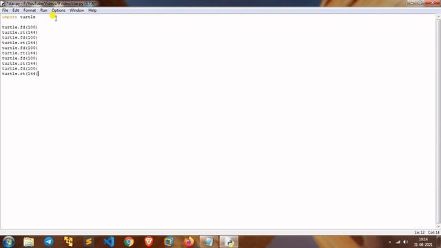 How to draw star in python turtle | Full python tutorial - Python Lovers
