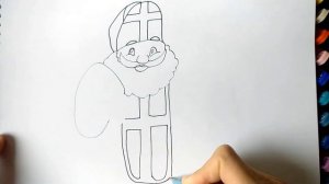 HOW TO DRAW SAINT NICHOLAS STEP BY STEP. СВЯТОЙ НИКОЛАЙ