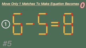 Match stick puzzle | Fix the equation by moving 1 stick (5+2=4)