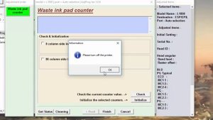 Как сбросить памперс Epson L1800