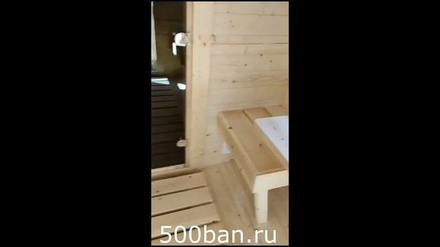 Видеообзор!!! Баня Квадро 4х2,1 м от 500ban.ru