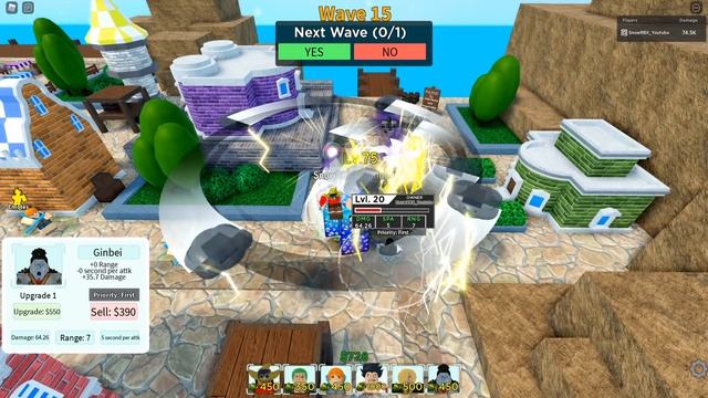 Using only Straw Hat Pirates on All Star Tower Defense | Roblox смотреть онлайн