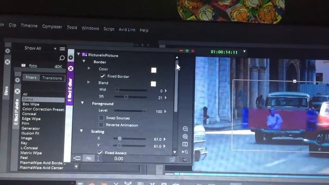 34. Эффекты картинка в картинке блюр в Avid Media Composer  Учим Avid за 3 дня 