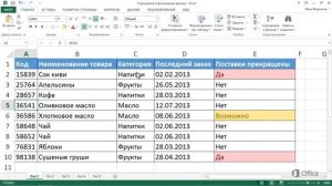 Excel Сортировка и фильтрация данных