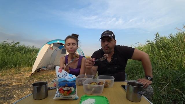 Отдых на природе с ночевкой!!!! Рыбалка в принципе удалась))))) смотреть онлайн