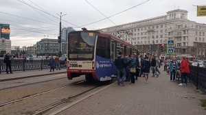 Трамвай КТМ-19 (71-619КТ), борт. 2006, Маршрут 16 "Завод им. Колющенко - ул. Чичерина"