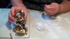 Ватная игрушка,, Мальчик на санках 3ч.