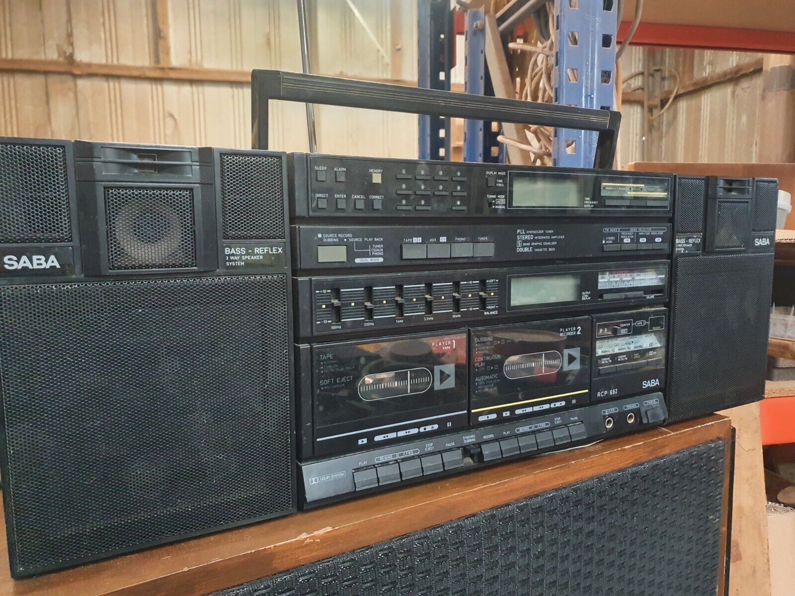 SABA RCP 692 Stereo Cassette Ghetto Blaster Boombox