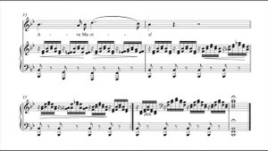 F. Schubert - Ave Maria - Karaoke. B-flat major (high voice)
