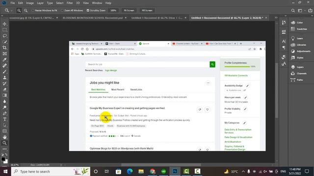 How Work Zoom Tool And Hand Tool In Adobe Photoshop CC 2019 смотреть онлайн