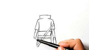 Как нарисовать Саске Учиха из Наруто