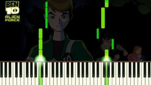 ALL Ben 10 Theme Songs On Piano