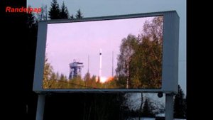 Мирный (космодром Плесецк). Запуски ракет на экране Площади Ленина