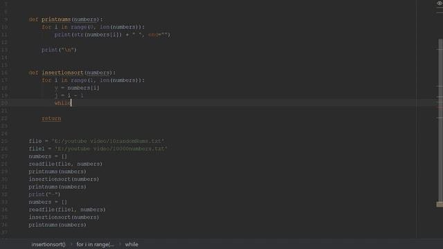How to Code Insertion Sort in Python