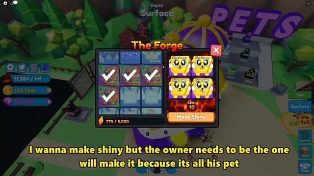 ?1st IN THE WORLD SHINY KING DOGGY!? | ROBLOX MINING SIMULATOR 2 смотреть онлайн