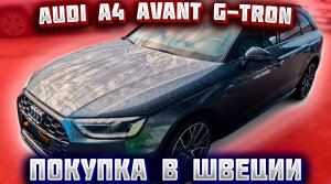 Покупка и пригон авто из Европы (Швеция). Audi A4 Avant G-Tron 2020 г.