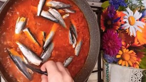 Килька в томатном соусе. Домашняя килька.