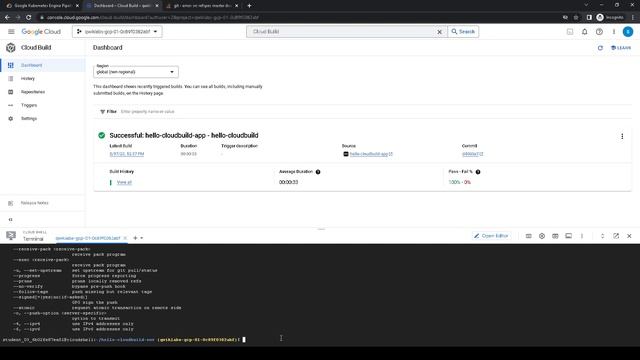 GCP Google Kubernetes Engine Pipeline using Cloud Build GSP1077 смотреть онлайн