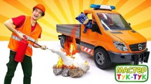 Герои в Масках в ТукТук Шоу устраняем причину и последствия аварии! Видео про машинки.mp4
