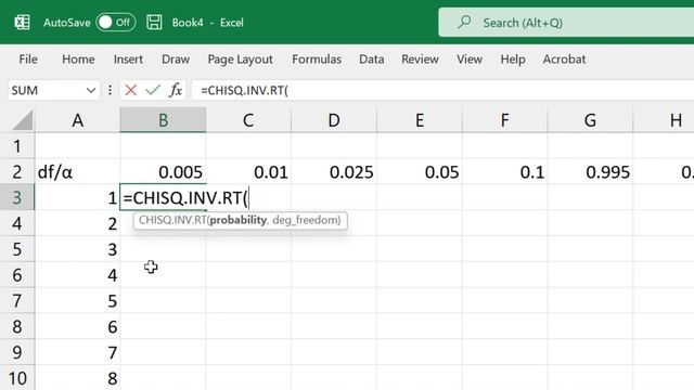 Chi-square table ( χ²) - create your own in Excel or Google Sheets смотреть онлайн