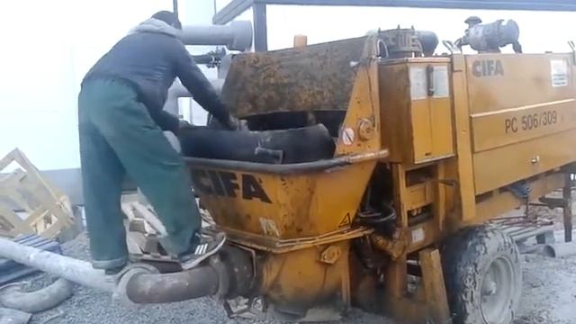 Бетононасос. Подготовка к работе CIFA 506