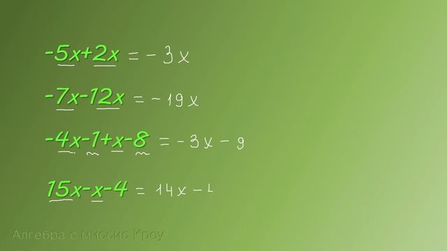 ПОДОБНЫЕ СЛАГАЕМЫЕ. Приведение подобных слагаемых.